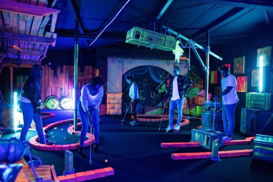 Aloha Amsterdam: 12-Hole Glow-in-the-Dark Mini-Golf - Scoring, Competition, and Group-Friendly Fun