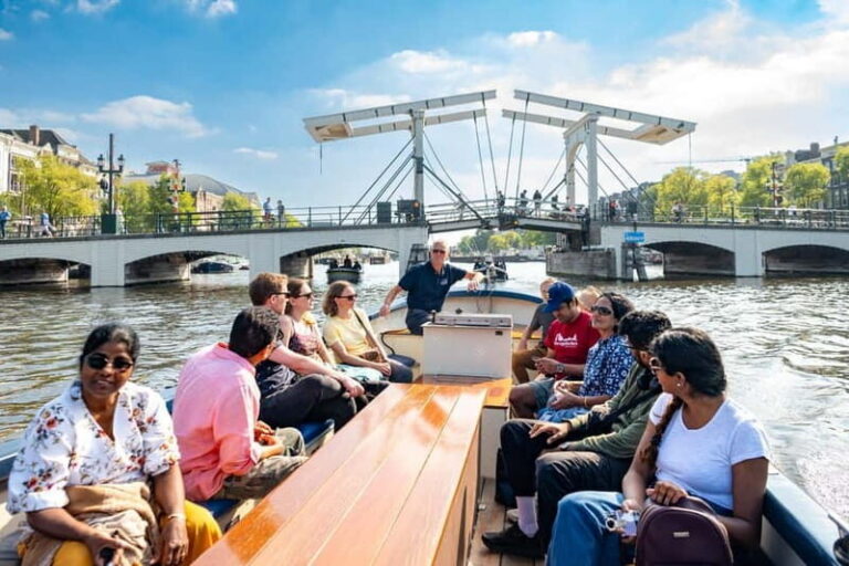 Amsterdam: 75 minute Open Boat Canal Cruise with Live Guide - Where to Meet (and How to Not Miss Departure)