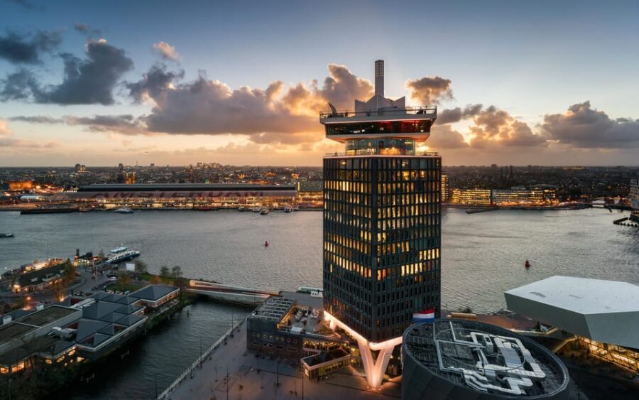 Amsterdam: A'DAM Lookout Ticket and Lunch or Dinner Voucher - Optional thrills: VR rollercoaster and Over The Edge swing (what’s worth it)