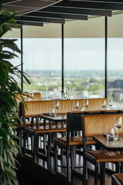 Amsterdam: A'DAM Lookout with Revolving Restaurant Moon - Restaurant Moon at 19th floor: the €20 deposit and what you’ll likely spend