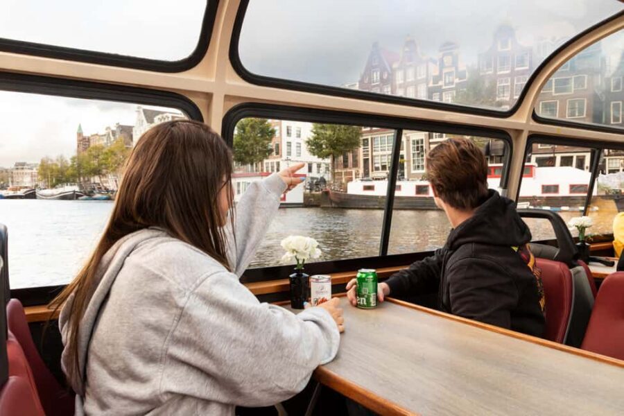 Amsterdam: Canal Cruise with Live Commentary & Audio Guide - The 75-minute route: from the IJ River to Prinsengracht and the Anne Frank area