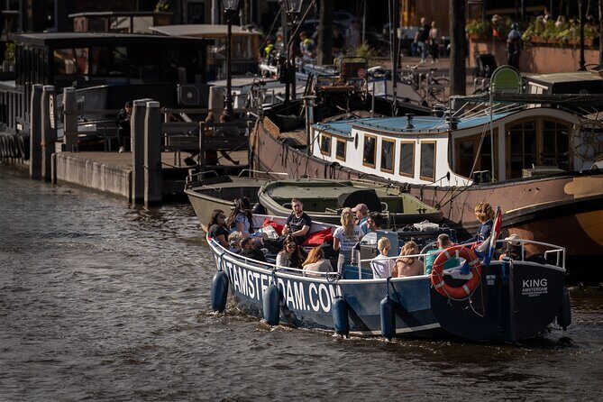 Amsterdam Canal Cruise with Live guide & Two drinks - Central St. - Meeting at Stationsplein 24 and Getting Ready to Board