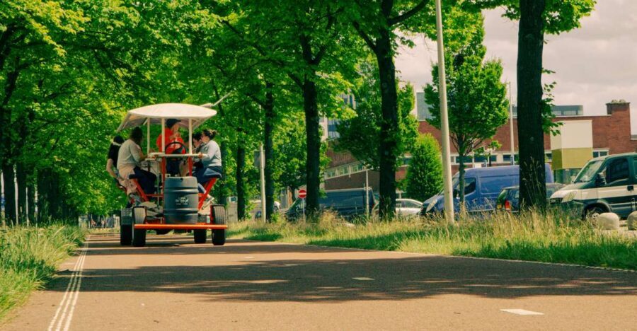 Amsterdam: Dutch Beer Bike Blast Tour with Onboard Bar - Meeting at Rhoneweg 1: what to expect on arrival