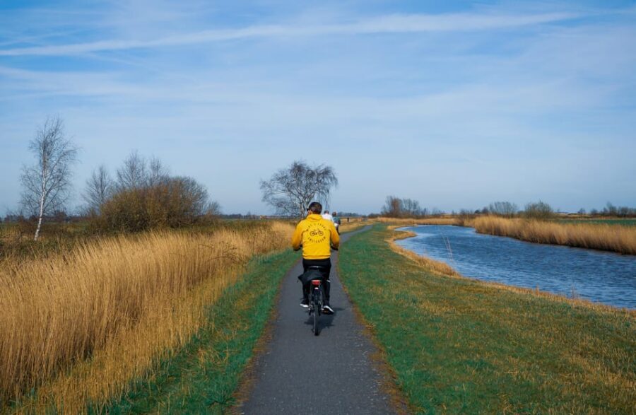 Amsterdam: Dutch Countryside E-Bike with Cheese & Clogs - The Admiral windmill: classic Dutch water control, in person