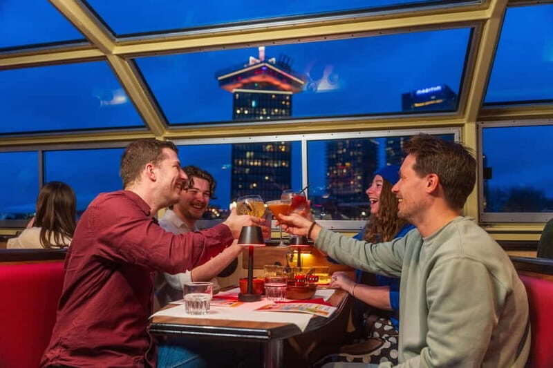 Amsterdam: Evening Cocktail Cruise along the canals - The 75-minute route: what you’ll see at each stop