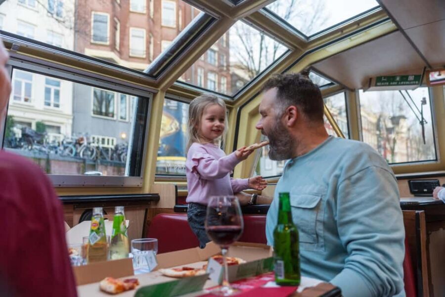 Amsterdam: Evening Pizza Cruise Along the Canals - Magere Brug and the Dancing Houses: Your Photo-Friendly Moments