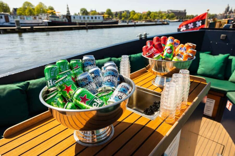 Amsterdam: Guided Open Boat Canal Cruise Including Drink - Electric open boats and why this feels more “Amsterdam”