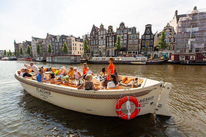 Amsterdam Luxury Canal Cruise + Unlimited Drinks & Bites option - Live narration: how much you’ll learn depends on your seat and your guide