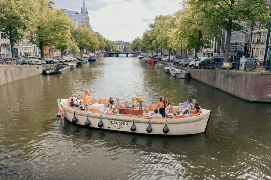Amsterdam: Open Boat Cruise option Unlimited Drinks & Bite - Unlimited drinks and bites: what the package gives you