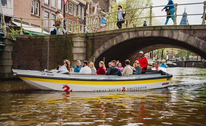 Amsterdam: Open Boat Tour of Canals with Expert Local Guide - Choosing your start near Damrak, Rijksmuseum, or Prins Hendrikkade