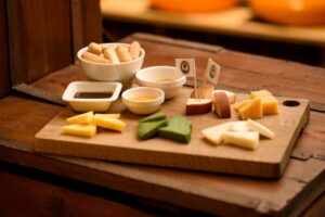 Amsterdam: Premium Henri Willig Cheese Tasting Experience - The centerpiece: 10 Gouda bites with dips and mustard