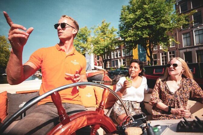 Amsterdam Private Boat Tour with Unlimited Drinks - The 90-minute route: what you’ll see and how it flows