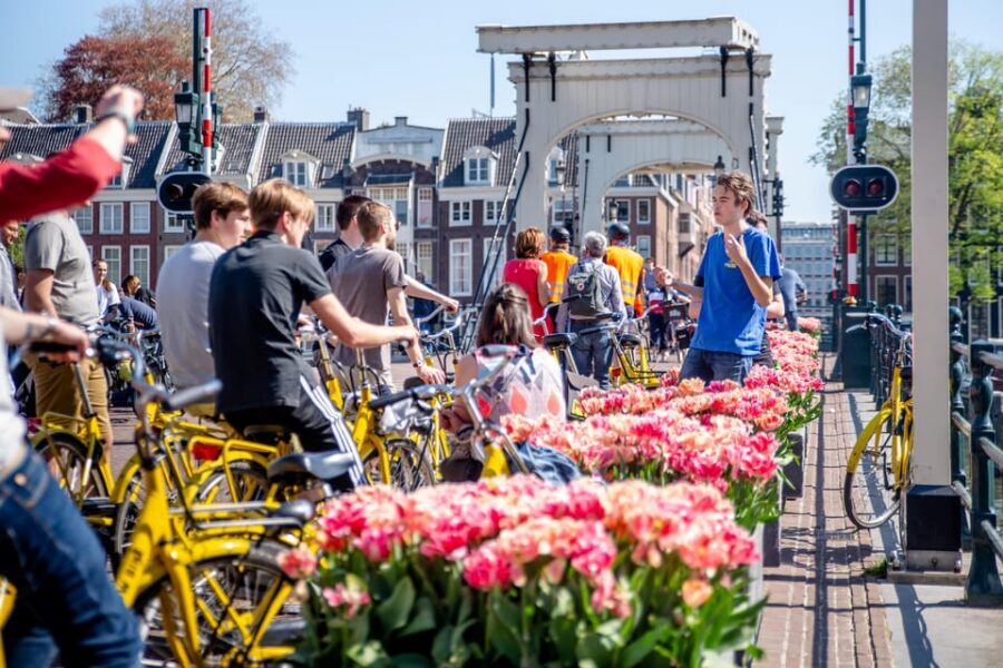 Amsterdam: Relaxed City Highlights Guided Bike Tour - Jordaan and Leidseplein: canal elegance with an edge