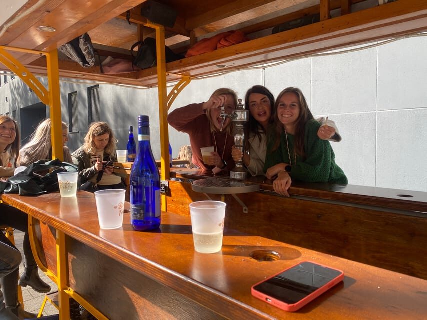 Amsterdam: The Original BUBBLES & BIKE Private Prosecco Tour - What you get for your money: bottles, music, and party energy