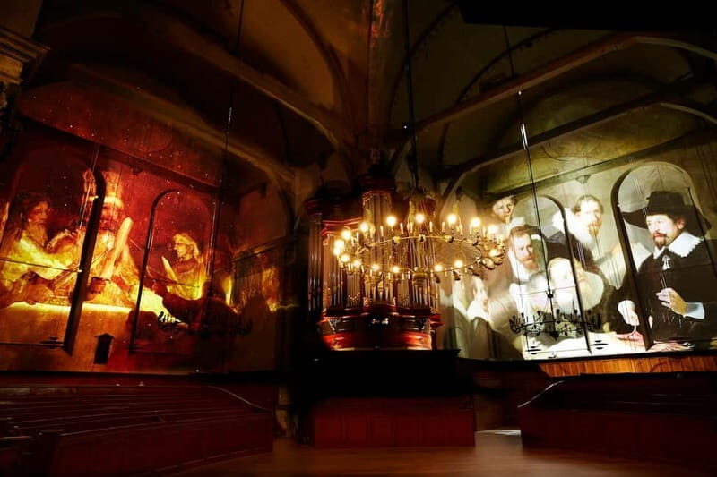 Amsterdam: Van Gogh and Rembrandt Immersive Experience Entry - Inside Noorderkerk: why this church setting matters in Amsterdam