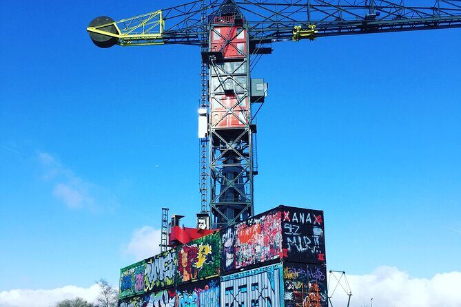 Amsterdam's Hidden Gems and Street Art Bike Tour - Ferry back toward Central Station: finishing with river views