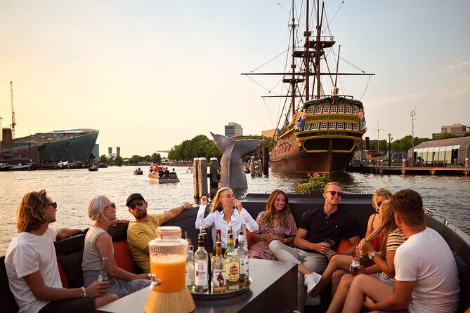 Classic Salonboat Tour in Amsterdam Including Cheese and Wine - Anne Frank area from the water: context without a museum detour