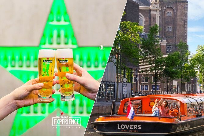 Combo Ticket: Heineken Experience Amsterdam and 1h Canal Cruise - Your 1-Hour Lovers Canal Cruise: UNESCO Views with GPS Audio