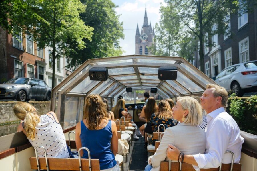 Delft: Canal Cruise with Guided Commentary - Canal Houses, Churches, and the View Through the Narrow Bridges