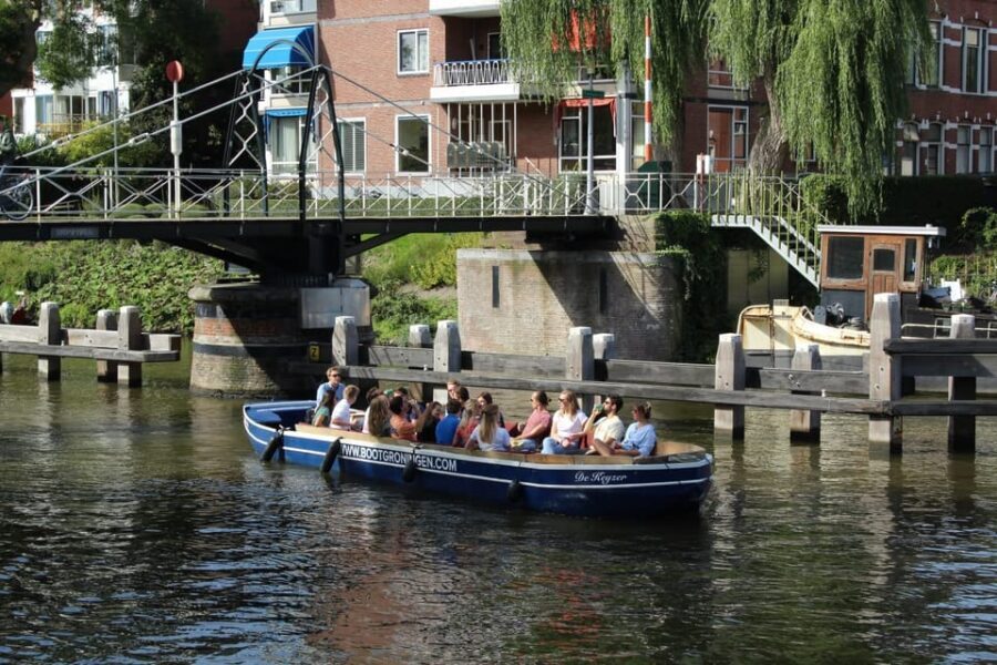 Groningen: Open Boat City Canal Cruise - Route Highlights: Westerhaven (Old Museum) to the Der A Warehouse Lines