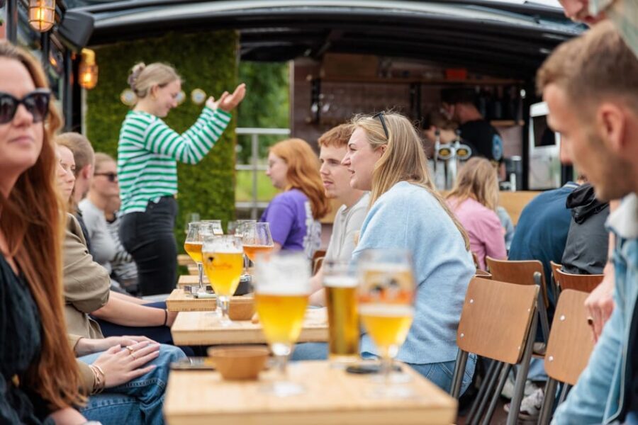 Groningen: Terrace Boat Experience with a Cozy Bar - The floating terrace idea that makes Groningen feel different