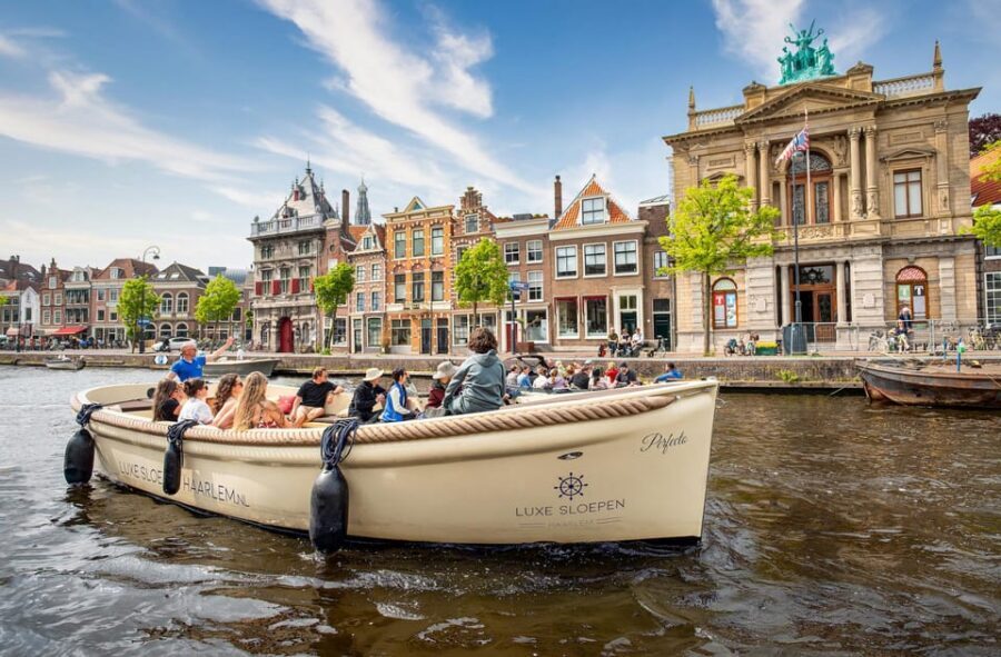 Haarlem: De Adriaan Windmill Tour + Open Canal Cruise - The open electric canal cruise: comfort, quiet, and easy conversation