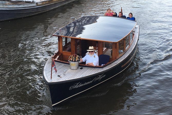 Private boat tour on a electric saloon boat - Price and value: $515.88 for up to 8 people