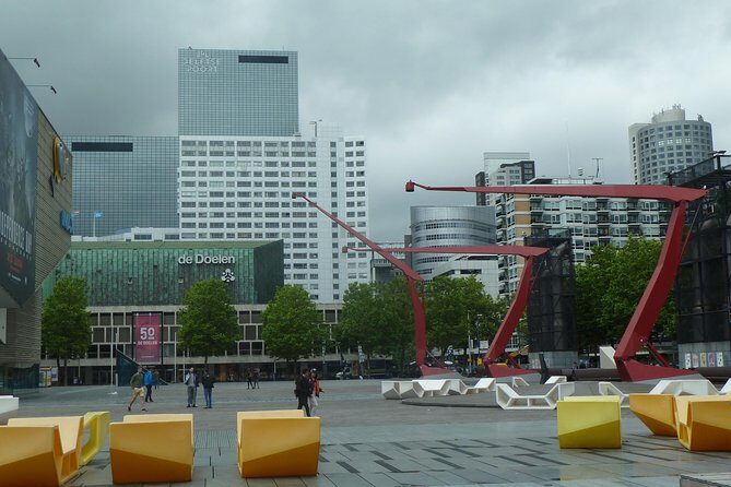 Rotterdam Architecture Highlights Walking Tour - Schouwburgplein and a Postwar Monument: Culture and Memory in Public Space