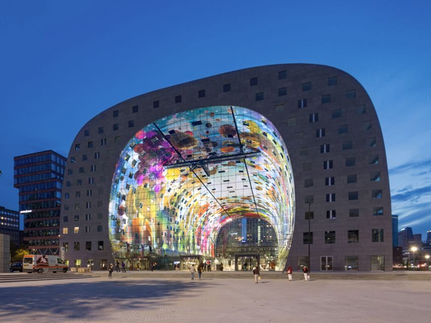 Rotterdam: De Rotterdam, Cube Houses, Watertaxi and Markthal - Katendrecht, Fenix 1, and museum-area glimpses