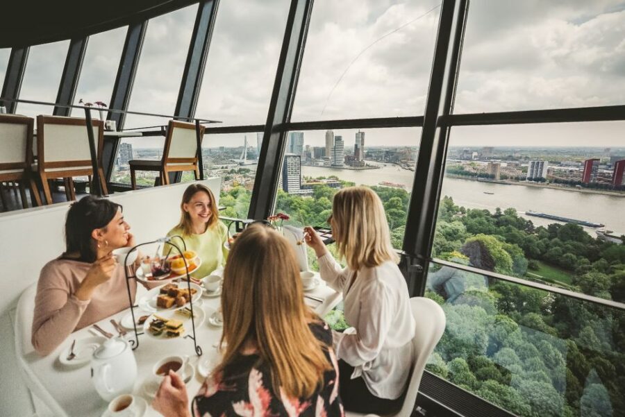Rotterdam: Euromast Lookout Tower Ticket - The Brasserie at 300 Feet and the Café on the Ground Floor