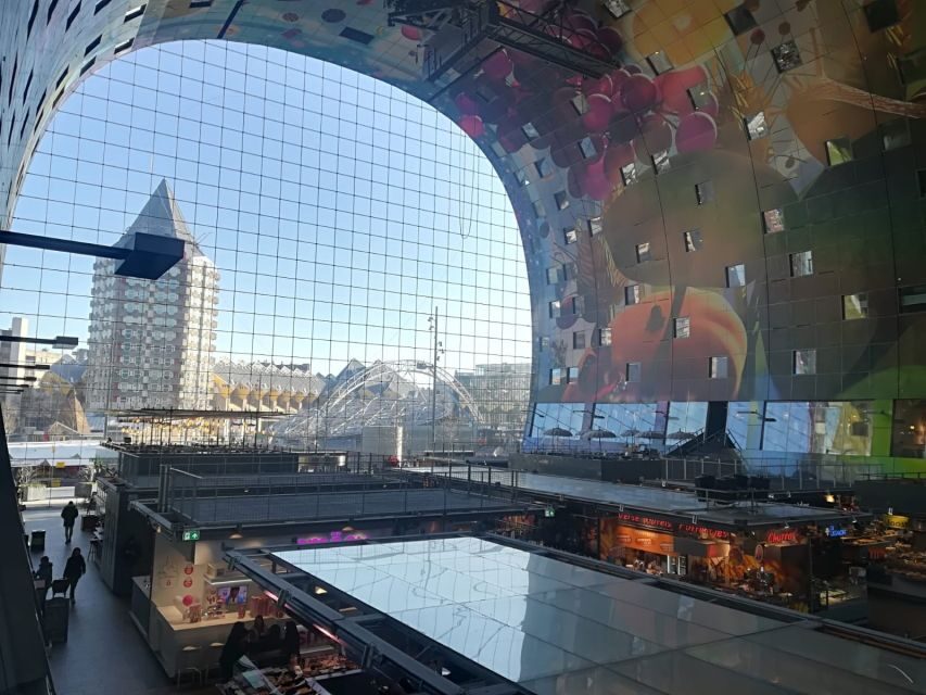 Rotterdam Walking Tour and Harbor Cruise - Market Hall: First Covered Market in the Netherlands, Opened in 2014