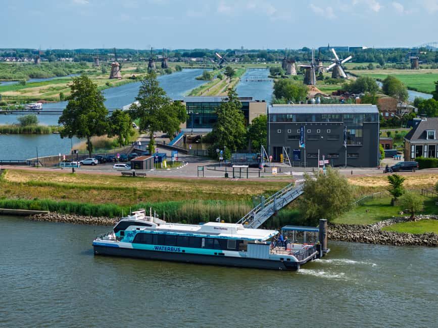 Rotterdam: Waterbus Ticket to Dordrecht and/or Kinderdijk - Finding your dock: blue flags, welcome signs, and fewer headaches