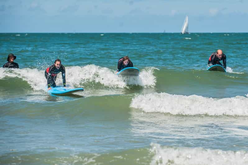The Hague: Beginner's Surf Lesson - Gear matters: soft-top board, warm wetsuit, and changing comfort